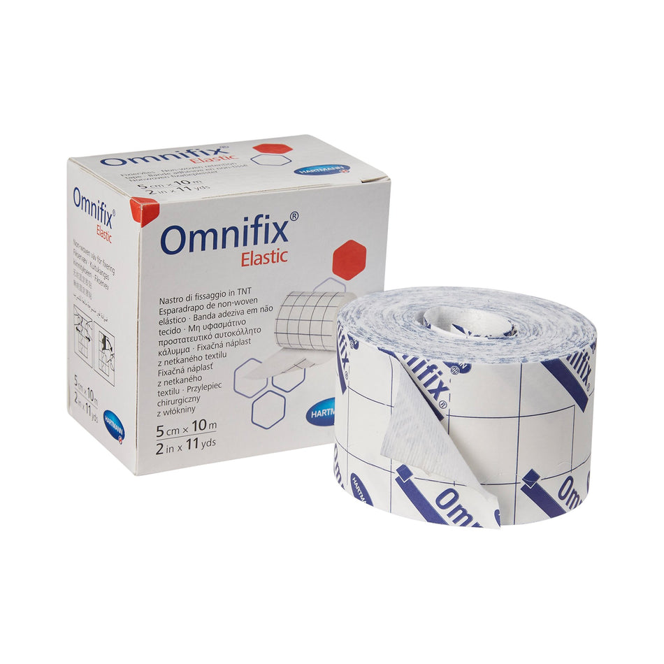 Omnifix� Elastic Dressing Retention Tape with Liner, 2 Inch x 10 Yard, White-Dressing Retention Tape with Liner Omnifix� Elastic White 2 Inch X 11 Yard Nonwoven NonSterile