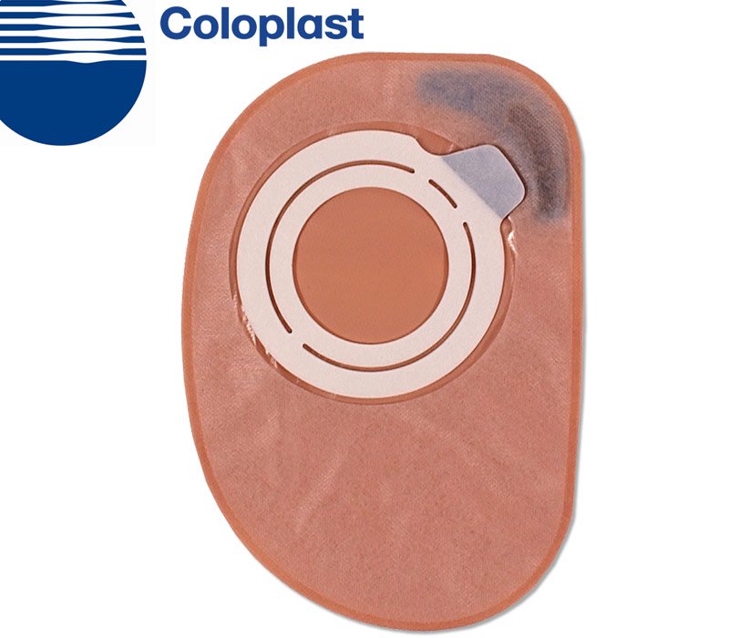 Assura� Two-Piece Closed End Opaque Colostomy Pouch, 8� Inch Length-"Colostomy Pouch Assura� Two-Piece System 8-1/2 Inch Length, Maxi Closed End"