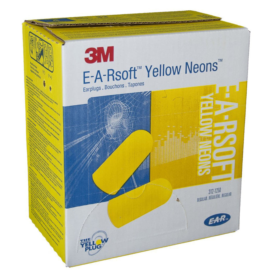 3M� E-A-Rsoft� Yellow Neons� Ear Plugs-Ear Plugs 3M� E-A-Rsoft� Yellow Neons� Cordless One Size Fits Most Yellow