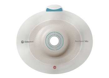 SenSura� Mio Flex Ostomy Barrier With 25 mm Stoma Opening-"Ostomy Barrier SenSura� Mio Flex Precut, Standard Wear Elastic Adhesive 50 mm Flange Red Code System 25 mm Opening"