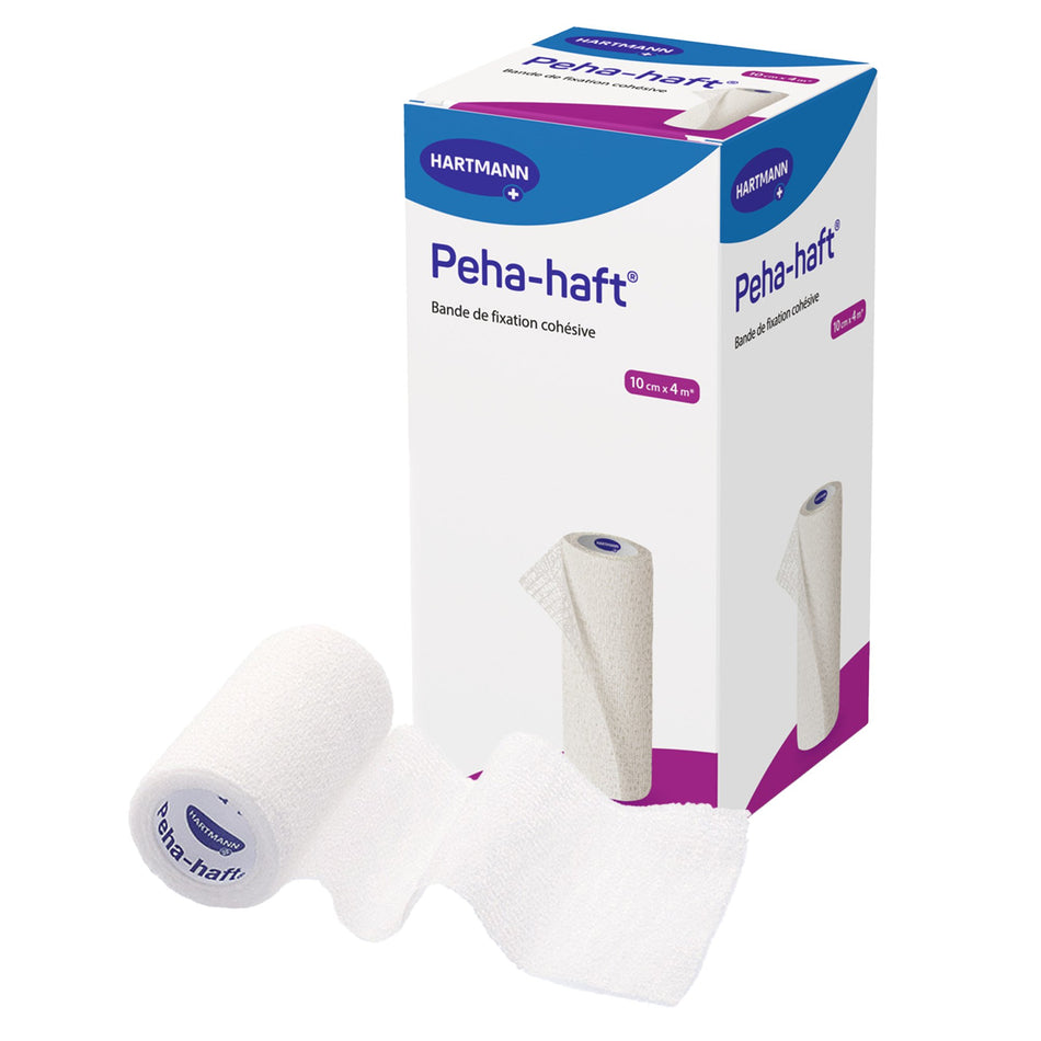 Peha-haft� Self-adherent Closure Absorbent Cohesive Bandage, 4 Inch x 4-1/2 Yard-Absorbent Cohesive Bandage Peha-haft� 4 Inch X 4-1/2 Yard Self-Adherent Closure White NonSterile Standard Compression