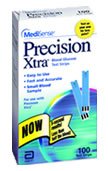 Precision Xtra Blood Glucose Test Strips-Blood Glucose Test Strips Precision Xtra� 50 Strips per Pack