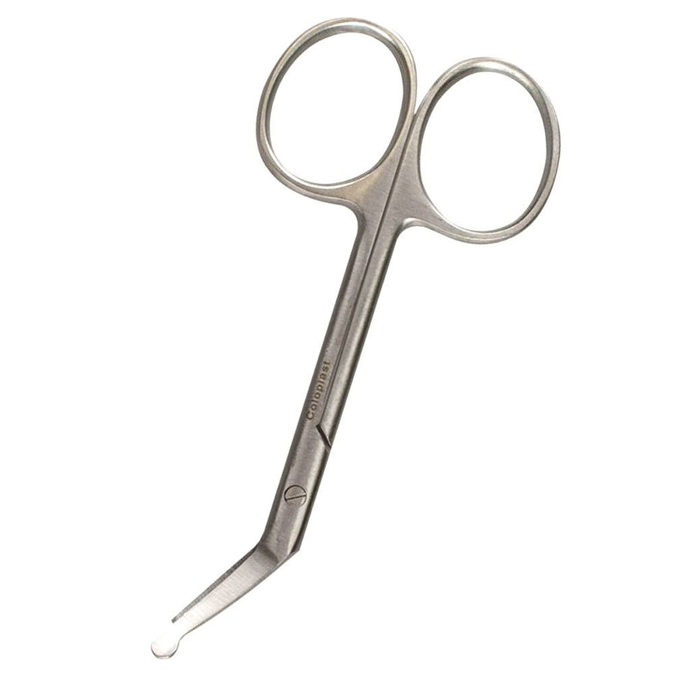 Coloplast� Ostomy Scissors-Ostomy Scissors Coloplast� 4 Inch Length Finger Ring Handle Curved Blunt Tip / Blunt Tip