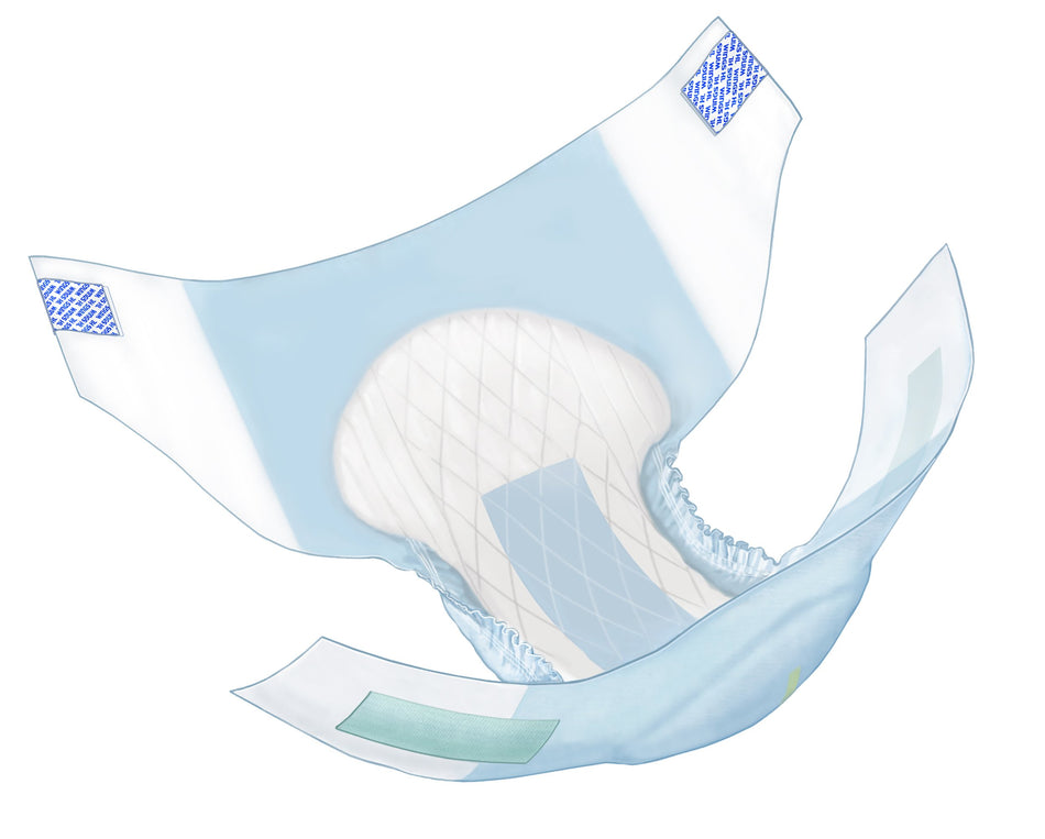 Wings� Extra Heavy Absorbency Incontinence Brief, Large-Unisex Adult Incontinence Brief Wings� Ultra Large Disposable Heavy Absorbency