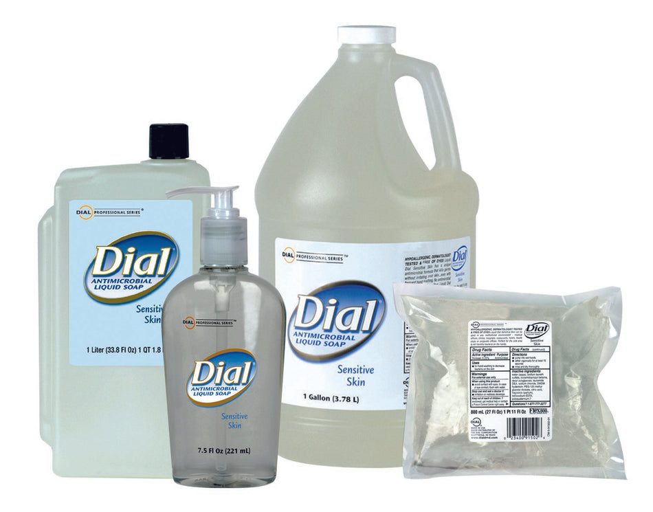 Dial� Sensitive Antimicrobial Soap 7.5 oz. Pump Bottle-Antimicrobial Soap Dial� Professional for Sensitive Skin Liquid 7.5 oz. Pump Bottle Floral Scent