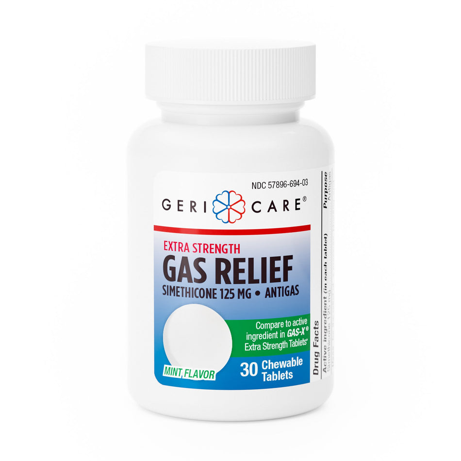 Geri-Care� Simethicone Gas Relief-Gas Relief Geri-Care� 125 mg Strength Tablet 30 per Bottle