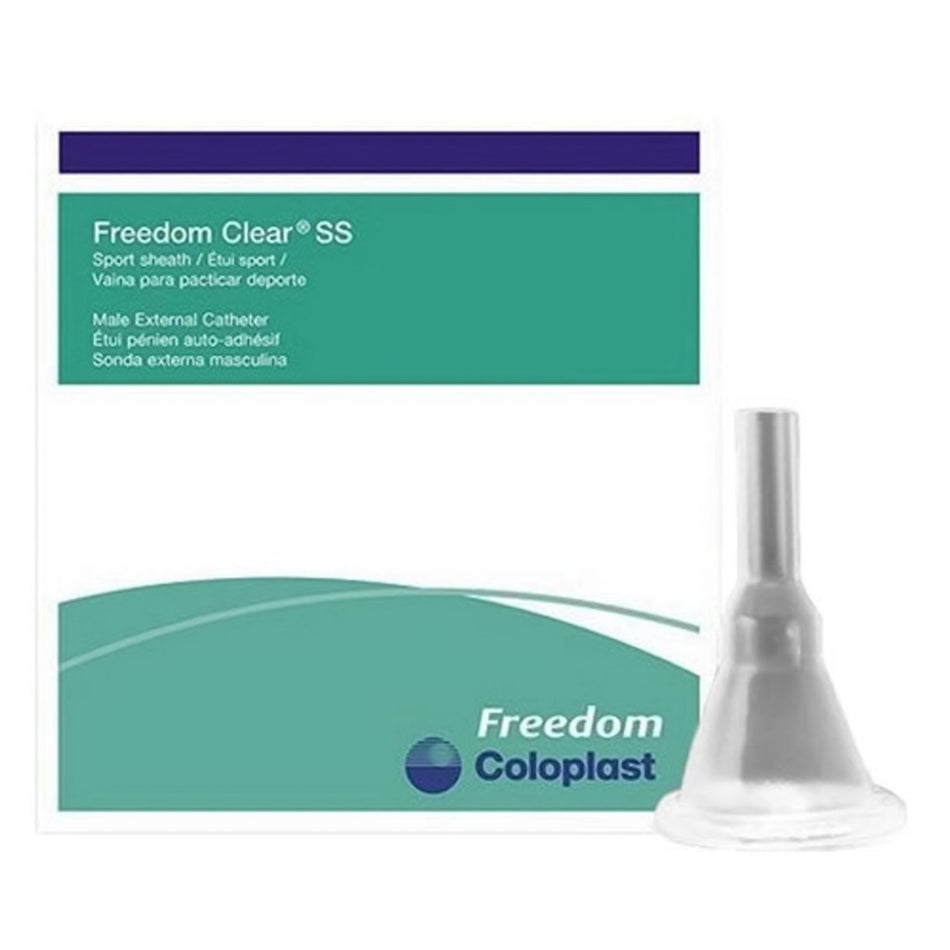 Coloplast Freedom Clear� SS Male External Catheter, Small-Male External Catheter Freedom Clear� SS Self-Adhesive Seal Silicone Small