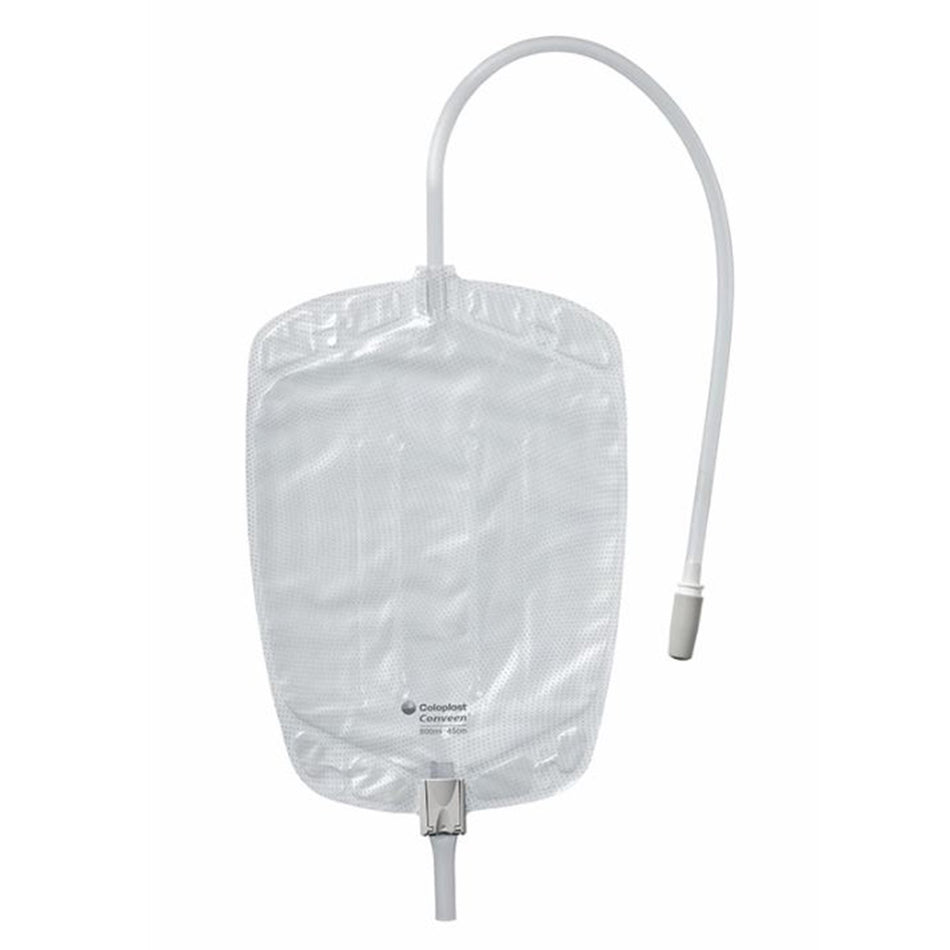 Conveen� Contour Leg Bag, 600 mL-Urinary Leg Bag Conveen� Security+ Anti-Reflux Valve Sterile 600 mL Polyethylene / Flocked