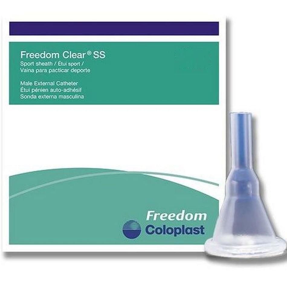 Coloplast Freedom Clear� SS Male External Catheter, Large-Male External Catheter Freedom Clear� SS Self-Adhesive Seal Silicone Large