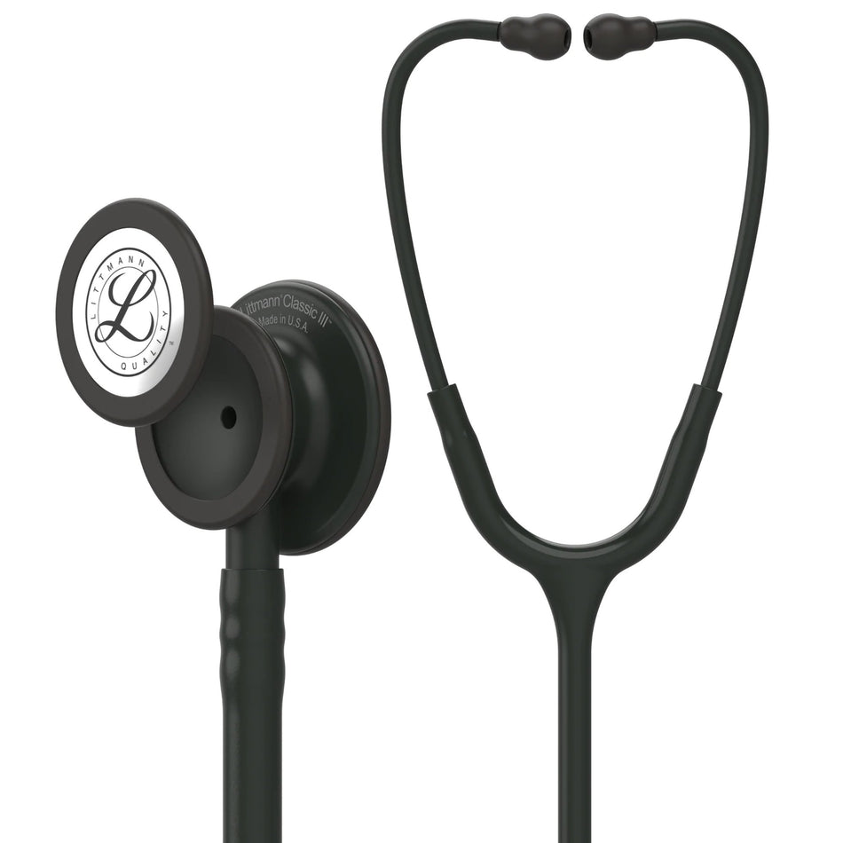 3M Littmann Classic III Monitoring Stethoscope, Black Edition Chestpiece, 27 Inch Tube, Single Lumen-Clinician Stethoscope 3M� Littmann� Classic III� Black 1-Tube 27 Inch Tube Convertible Chestpiece