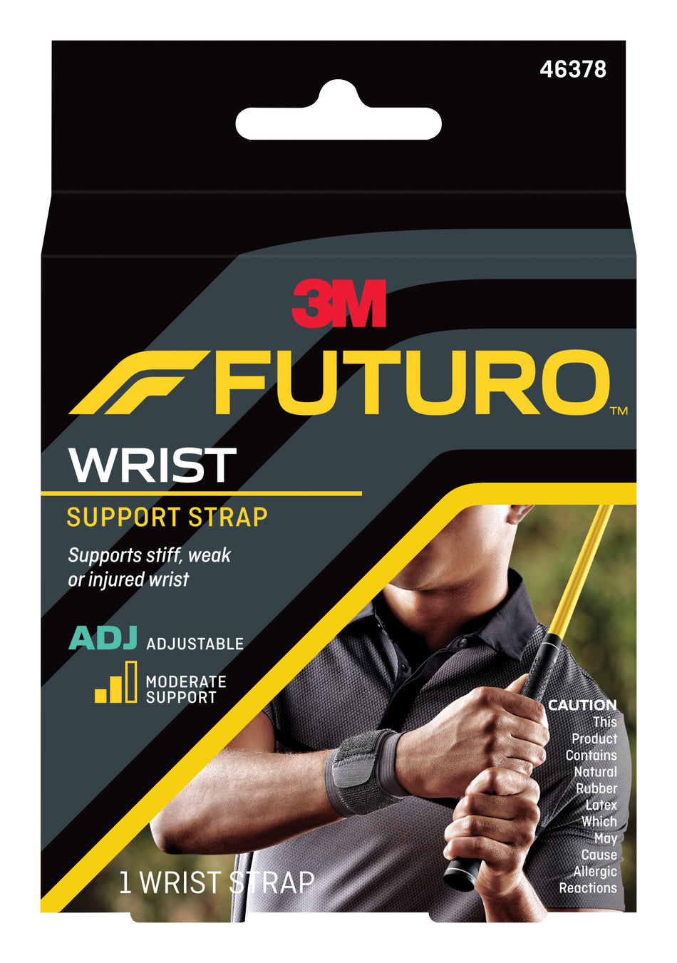 3M� Futuro� Left or Right Wrist Support, One Size Fits Most-Wrist Support Futuro� Wraparound / Wristlet Fabric / Foam Left or Right Wrist Black One Size Fits Most