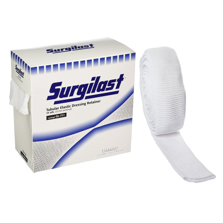 Surgilast� Elastic Net Retainer Dressing, Size 10, 25 Yard-Elastic Net Retainer Dressing Surgilast� Tubular Elastic 25 Yard Size 10 White X-Large Chest / Back / Perineum / Axilla NonSterile