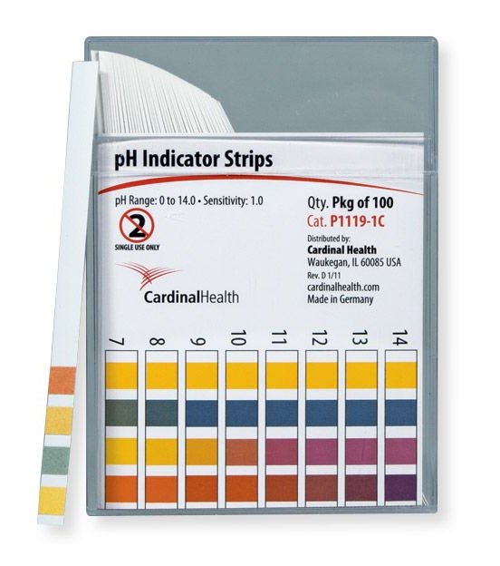 Cardinal Health� pH Test Strip-pH Test Strip Cardinal Health� 0 to 14.0