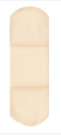 American� White Cross Adhesive Strip, 1 x 3 Inch-Adhesive Strip American� White Cross 1 X 3 Inch Fabric Rectangle Tan Sterile