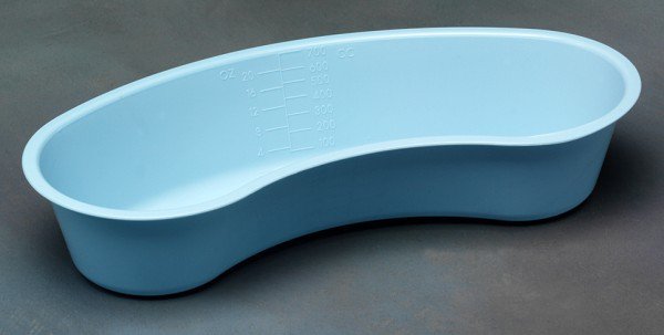 Cardinal Health� Plastic Emesis Basin, Light Blue, 20-ounce capacity-Sterile Emesis Basin Light Blue 20 oz. Plastic Single Patient Use