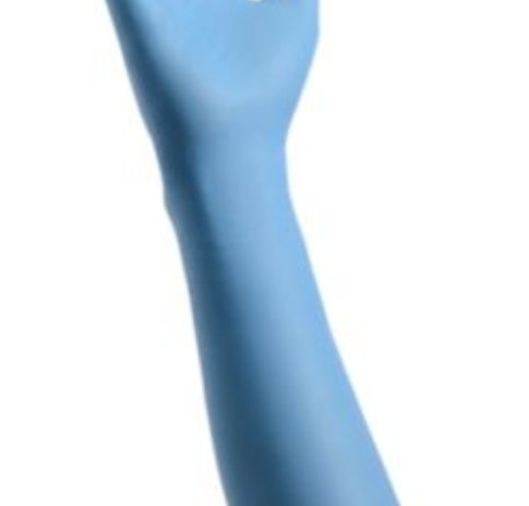 Cardinal Health� Decontamination Extended Cuff Length Exam Glove, Medium, Blue-Exam Glove Cardinal Health� Decontamination Medium NonSterile Nitrile Extended Cuff Length Fully Textured Blue Chemo Tested