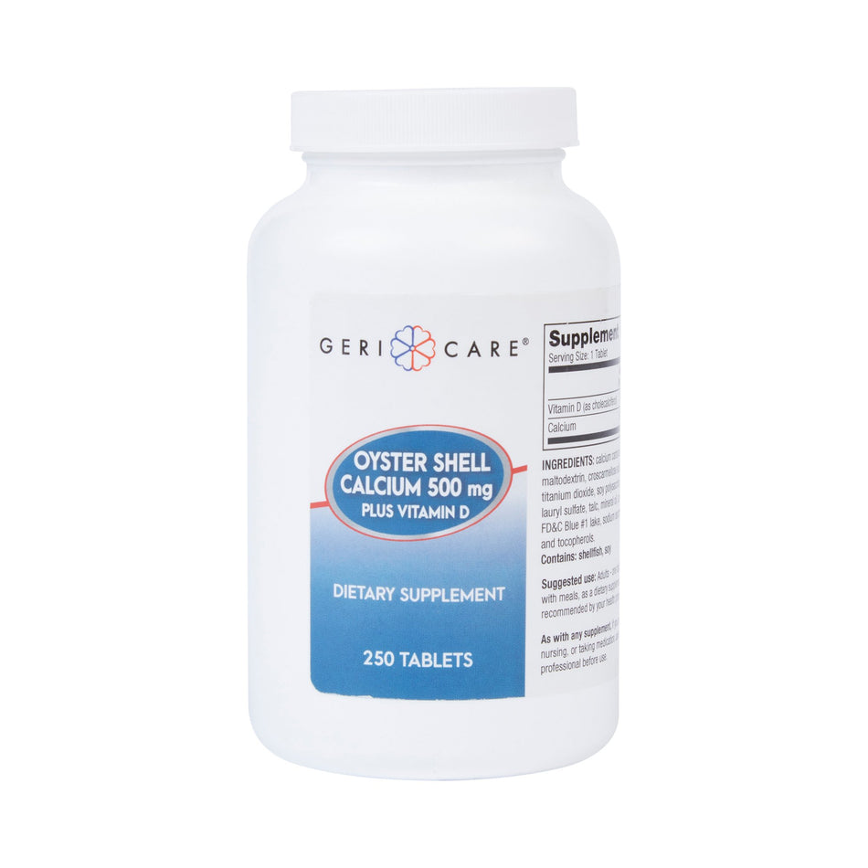 Geri-Care� Oyster Shell Calcium Plus Vitamin D Joint Health Supplement-Joint Health Supplement Geri-Care� Oyster Shell 200 IU - 500 mg Strength Tablet 250 per Bottle