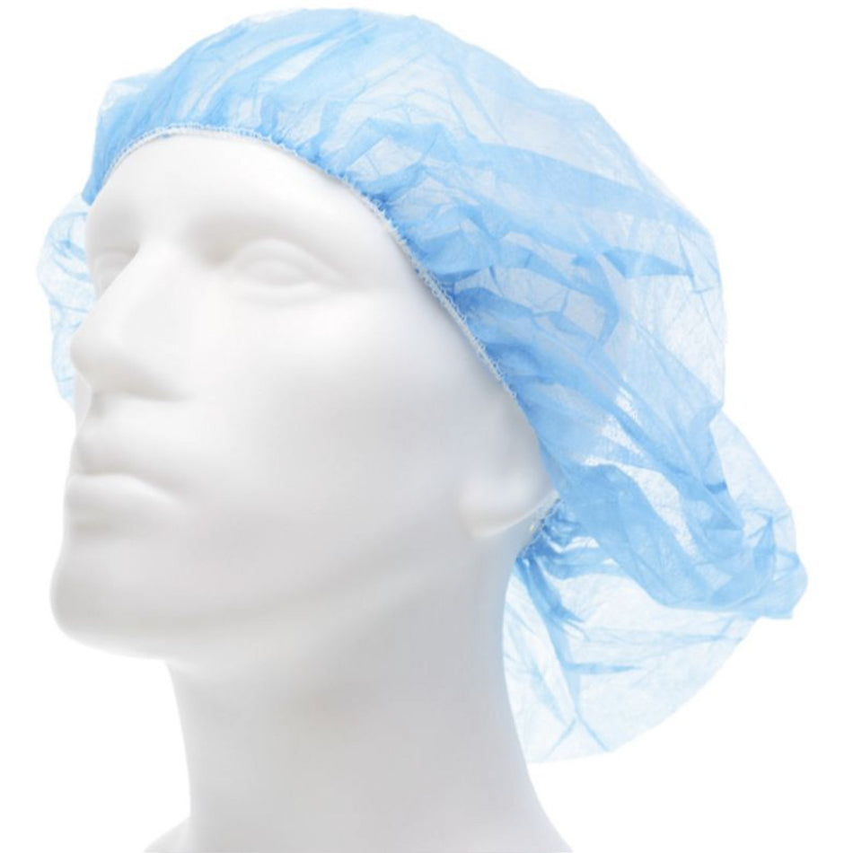 Cardinal Health� Bouffant Cap-Bouffant Cap Cardinal Health� One Size Fits Most Blue Elastic Closure