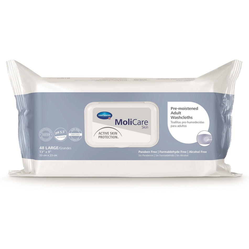 MoliCare� Scented Skin Washcloths, Soft Pack-Personal Cleansing Wipe MoliCare� Skin Soft Pack Scented 50 Count