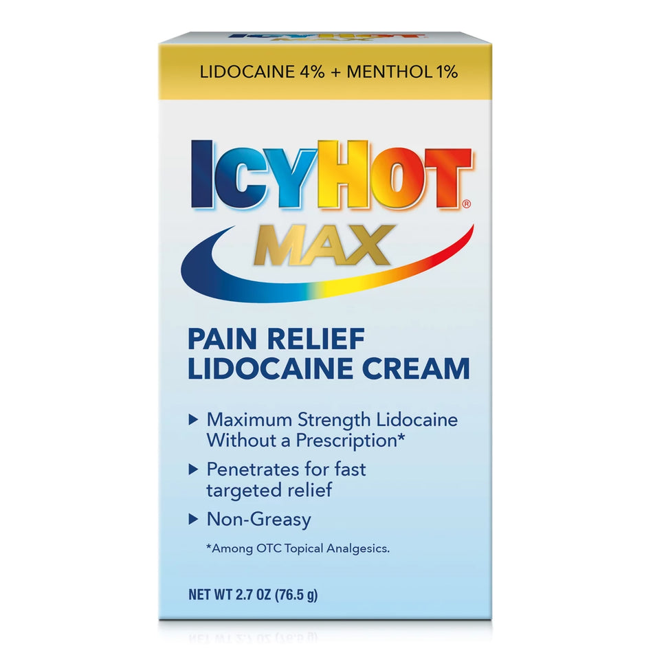 Icy Hot Lidocaine Pain Relief Cream-Topical Pain Relief Icy Hot� Lidocaine Cream 2.7 oz.