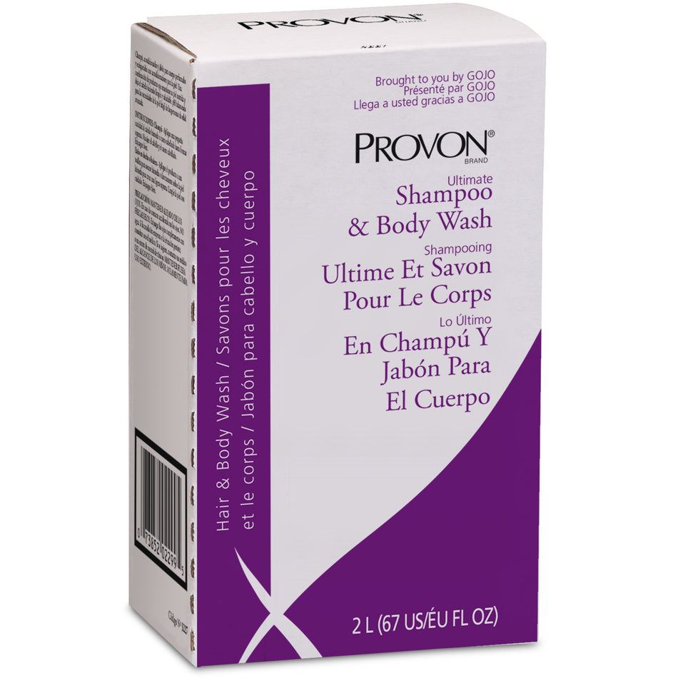Shampoo and Body Wash PROVON® 2,000 mL Dispenser Refill Bag Light Herbal Scent