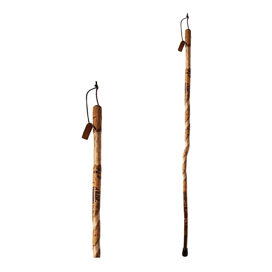 Brazos� Twisted Assorted Hardwood Rustic Walking Stick, 55-Inch-Walking Stick Brazos� Twisted Wood 55 Inch Height American Hardwood