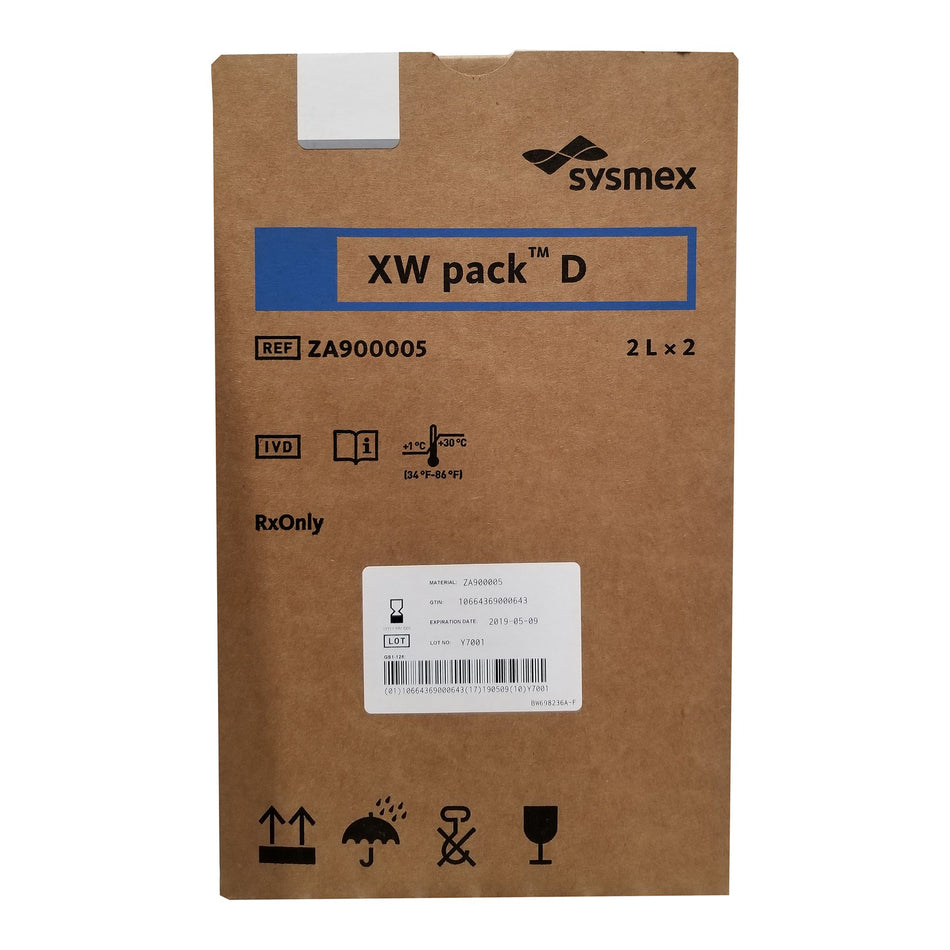 XW Pack D Reagent Diluent for use with Sysmex XW-100™ Automated Hematology Analyzer, Hematology test