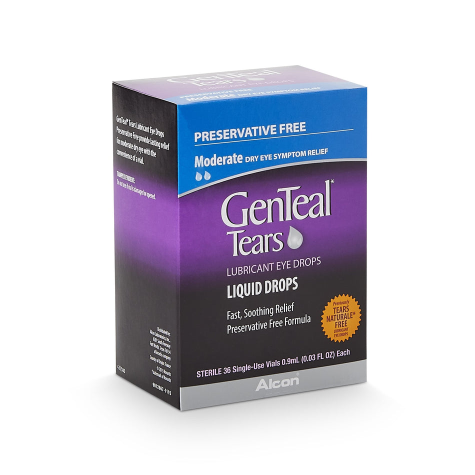 GenTeal� Tears Lubricant Eye Drops Single-Use Vials-Eye Lubricant GenTeal� 36 per Box Eye Drops