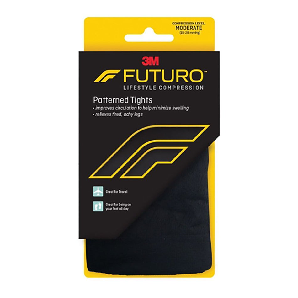 3M� Futuro� Pattern Compression Pantyhose, Medium-Compression Pantyhose 3M� Futuro� Pattern Waist High Medium Black Closed Toe