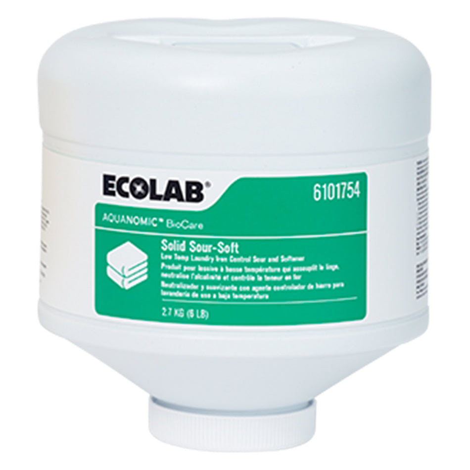 Ecolab� Aquanomic Biocare Solid Sour-Soft-Laundry Sour Aquanomic� BioCare 6 lbs. Bottle Capsule Floral Scent