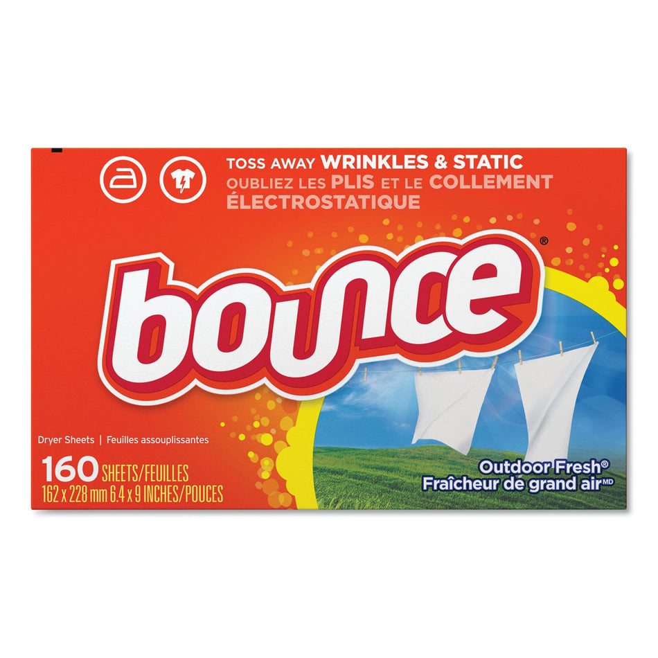 Bounce� Outdoor Fresh� Fabric Softener Dryer Sheets-Dryer Sheet Bounce� 9 X 11 Inch Box Sheet Outdoor Fresh Scent