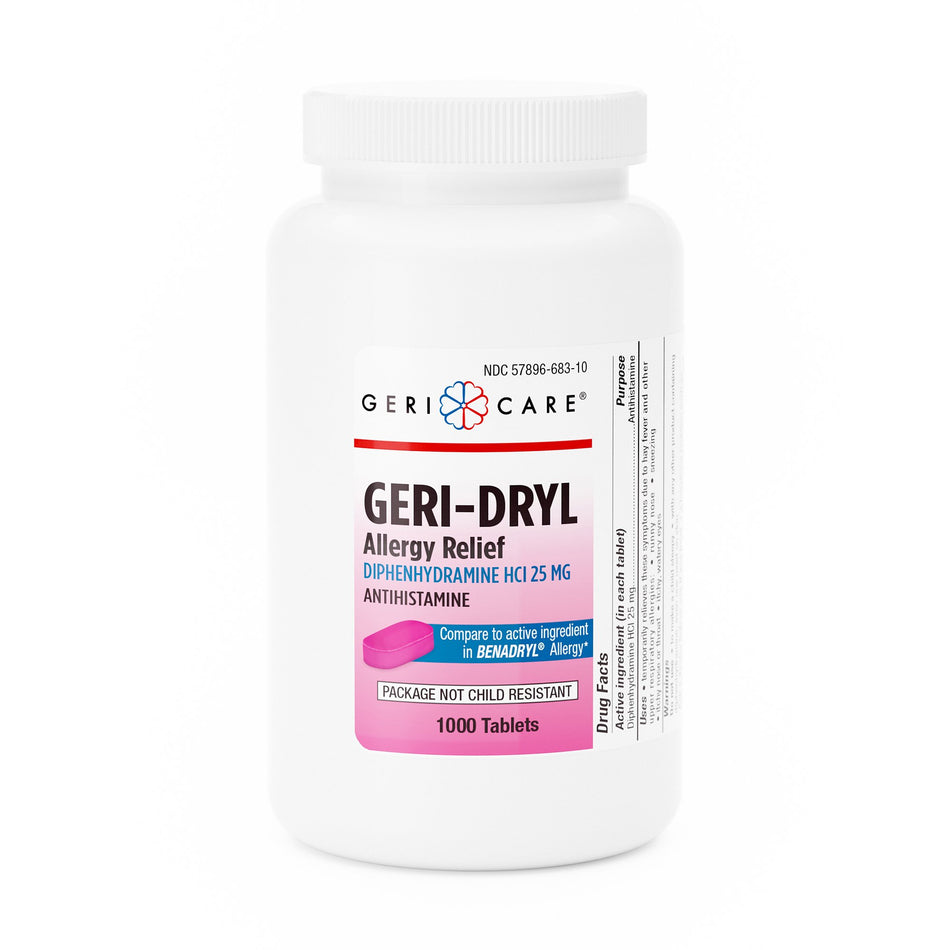 Geri-Care� Diphenhydramine Allergy Relief-"Allergy Relief Geri-Care 25 mg Strength Tablet 1,000 per Bottle"