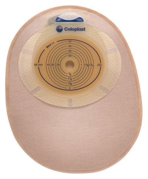 SenSura� Closed End Opaque Ostomy Pouch, 8 Inch Length, 1-3/8 Inch Stoma-"Ostomy Pouch SenSura� One-Piece System 8 Inch Length Flat, Pre-Cut 1-3/8 Inch Stoma Closed End"