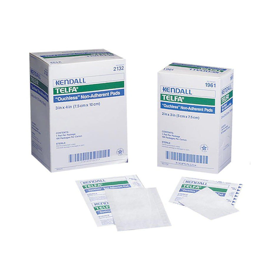 Telfa� Ouchless Nonadherent Dressing, 3 x 8 Inch-Non-Adherent Dressing Telfa� Ouchless 3 X 8 Inch NonSterile 200 per Pack