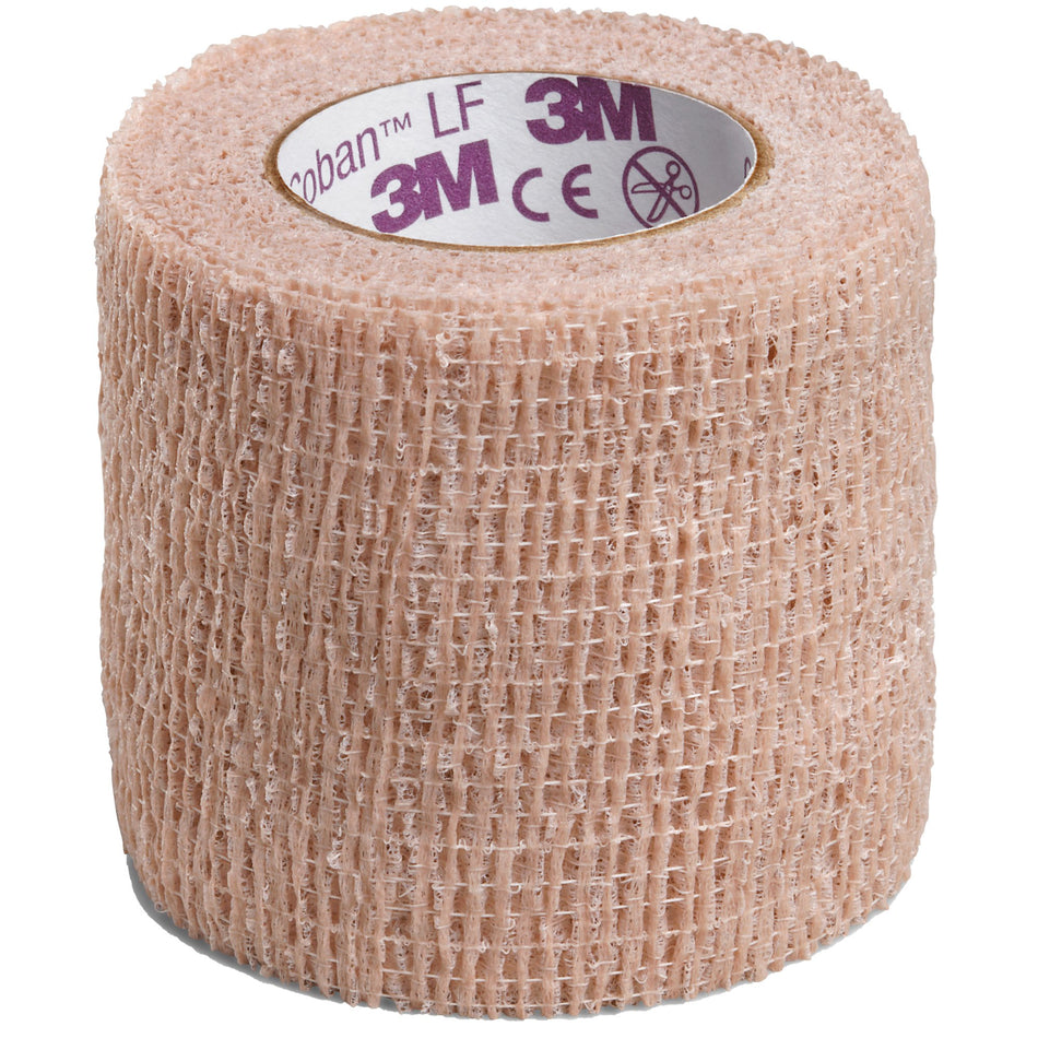 3M� Coban� LF Self-adherent Closure Cohesive Bandage, 2 Inch x 5 Yard, Tan-Cohesive Bandage 3M� Coban� LF 2 Inch X 5 Yard Self-Adherent Closure Tan NonSterile Standard Compression