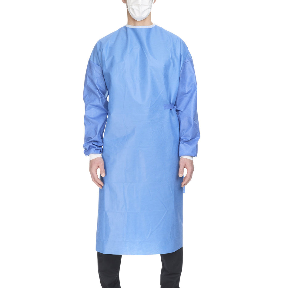 Cardinal Health Astound nonreinforced Surgical Gown, 3-Layer Microfiber, Blue, XL-Non-Reinforced Surgical Gown with Towel Astound� X-Large Blue Sterile AAMI Level 3 Disposable