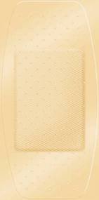 American White Cross First Aid� Adhesive Strip, 2 x 4 inch-Adhesive Strip American� White Cross Stat Strip� 2 X 4 Inch Fabric Rectangle Tan Sterile