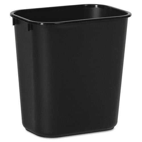 Unisan Trash Can-Trash Can Boardwalk� 14 Quart / 3.5 gal. Black Plastic Rectangular