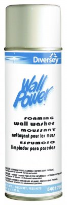 Wall Power� Surface Cleaner, 20 oz.-Diversey� Wall Power� Surface Cleaner Alcohol Based Aerosol Spray Foaming 20 oz. Can Floral Scent NonSterile