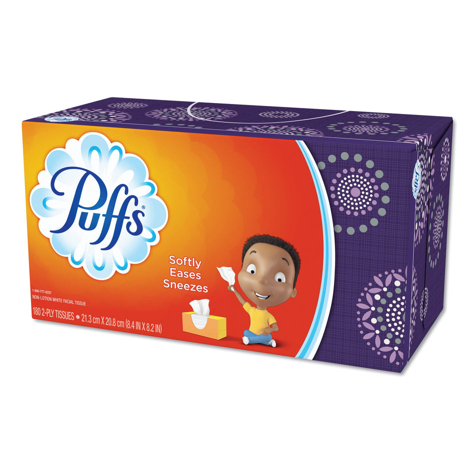 Puffs® Facial Tissue White 8-1/5 X 8-2/5 Inch 180 Count