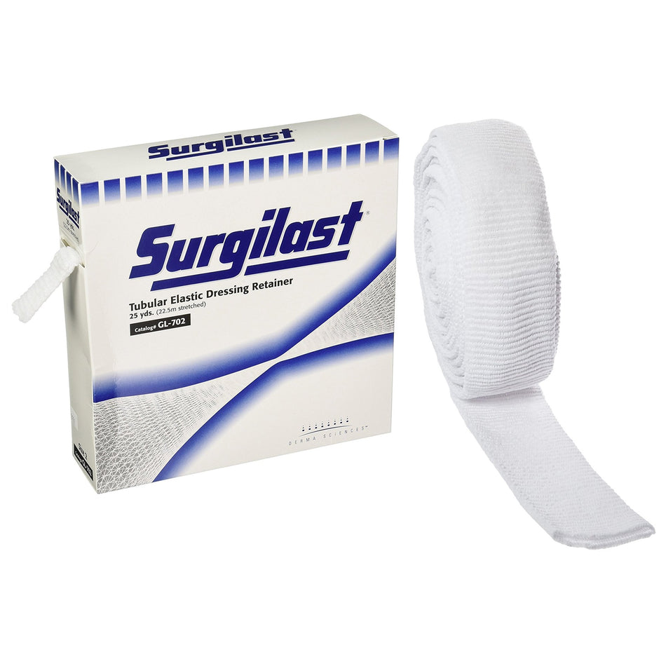 Surgilast� Elastic Net Retainer Dressing, Size 2, 25 Yard-Elastic Net Retainer Dressing Surgilast� Tubular Elastic 25 Yard Size 2 White Small Leg / Arm / Hand / Foot NonSterile