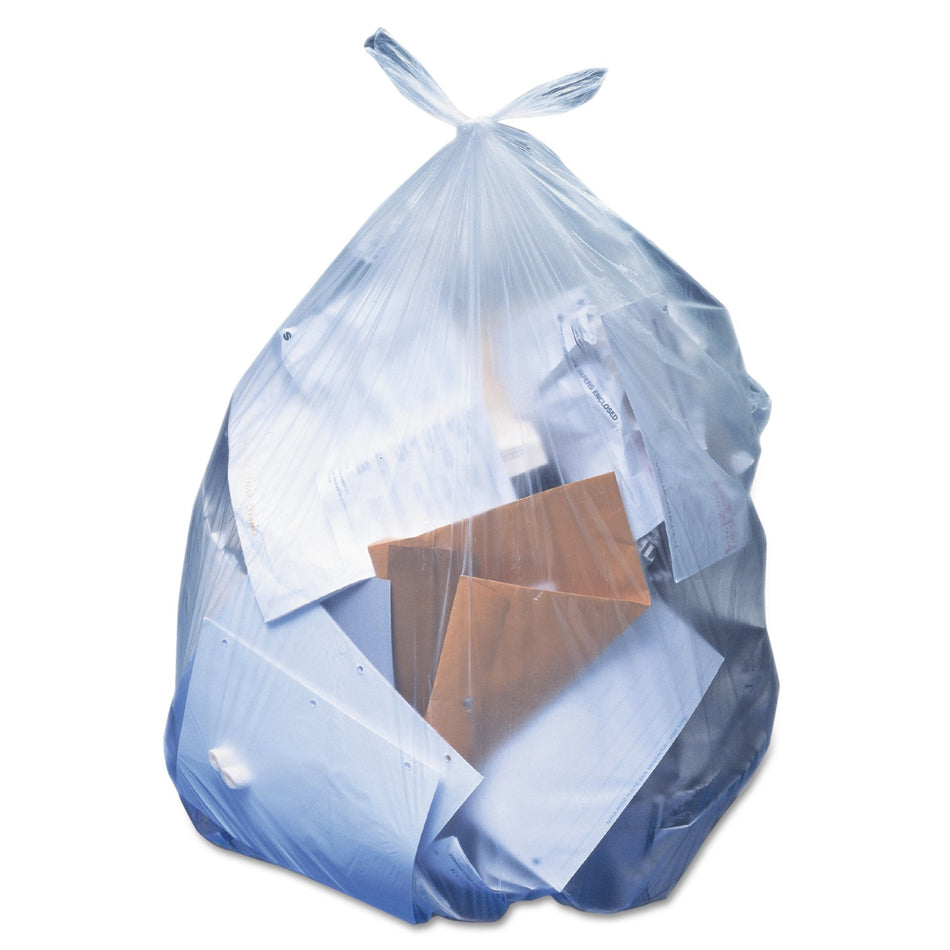 Heritage Trash Bag-Trash Bag Heritage� 56 gal. Clear LLDPE 1.1 mil 43 X 47 Inch Star Seal Bottom Flat Pack