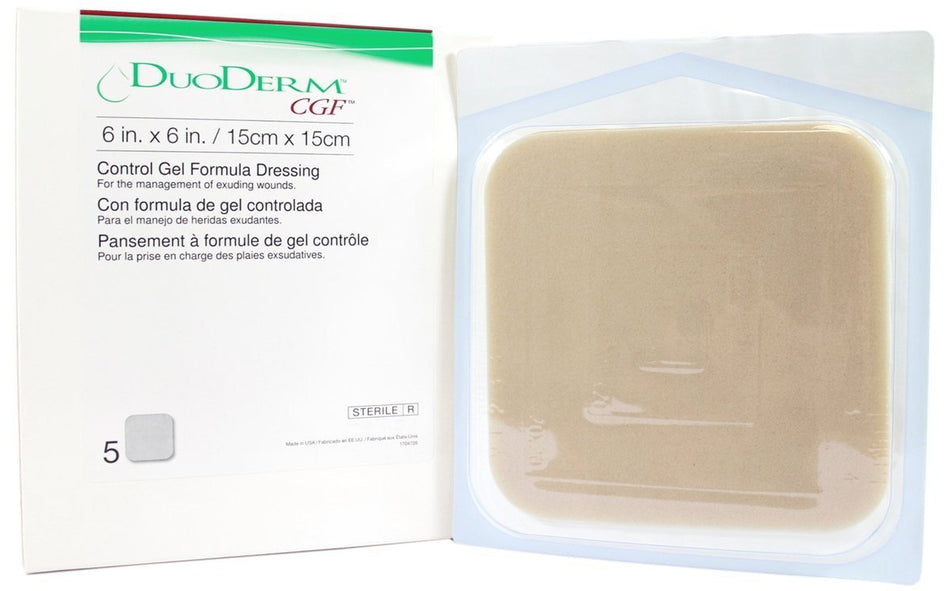 DuoDerm® CGF® Border Hydrocolloid Dressing, 4 x 5 Inch Triangle