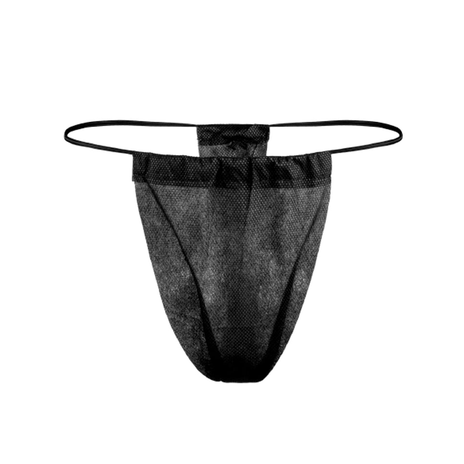 Dukal Reflections� Spa Thong Panty, Black-Thong Panty Reflections� Black Disposable