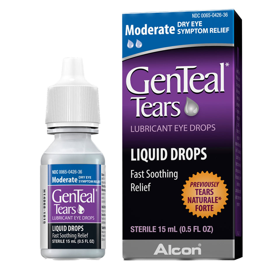 GenTeal� Tears Lubricant Eye Drops Moderate-Eye Lubricant GenTeal� 0.5 oz. Eye Drops