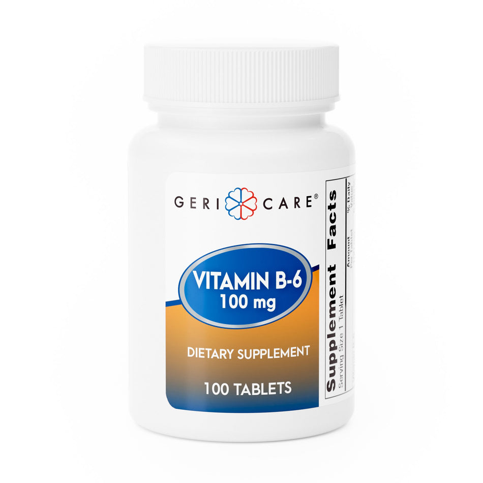 Geri-Care� Vitamin B-6 Supplement-Vitamin Supplement Geri-Care� Vitamin B6 100 mg Strength Tablet 100 per Bottle