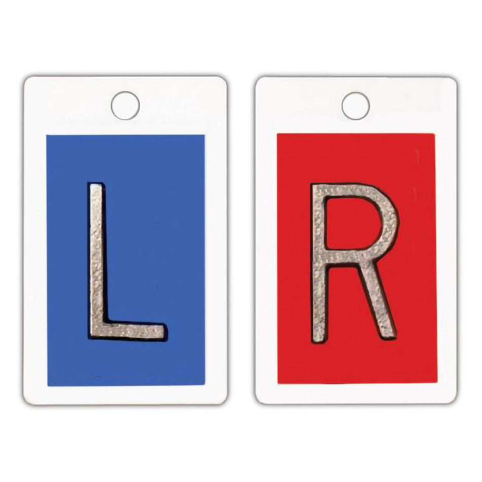 Wolf X-Ray Left / Right X-Ray Marker-Identifier Markers 1 Inch Blue / Red Left / Right 1 Set