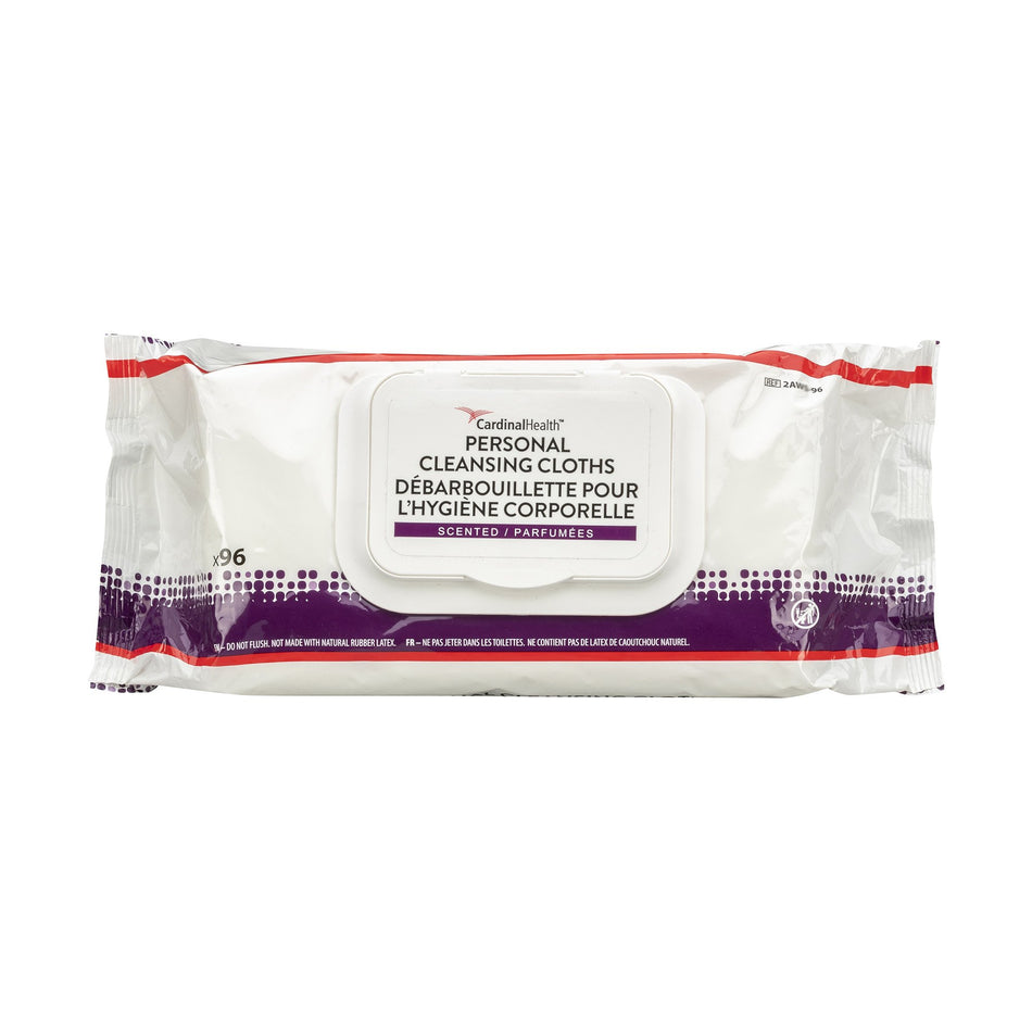 Cardinal Health� Personal Cleansing Cloths-Personal Cleansing Wipe Cardinal Health� Soft Pack Unscented 96 Count