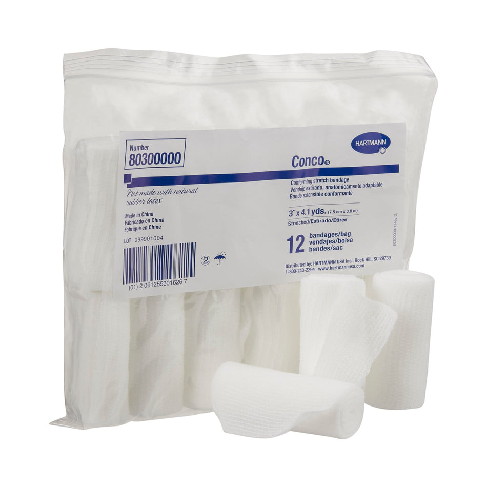 Conco� Conforming Bandage, 3 Inch x 4-1/10 Yard-Conforming Bandage Conco� 3 Inch X 4-1/10 Yard 12 per Pack NonSterile 1-Ply Roll Shape