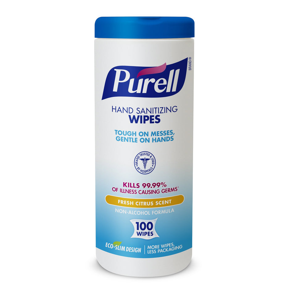Hand Sanitizing Wipe Purell® 100 Count BZK (Benzalkonium Chloride) Wipe Canister